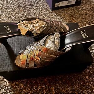 Stuart Weitzman Metallic Gold sandals